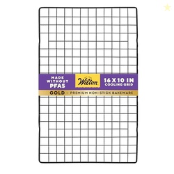 Wilton Gold Premium Non-Stick Warp-Resistant Bakeware, Made without PFAs, Cooling Grid, 16 x 10 in, Packaging May Vary