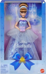 Mattel Disney Princess Cinderella Birthday Collectible Fashion Doll, Inspired by Disney Movie, Special Occasion Gifts for Kids & Collectors