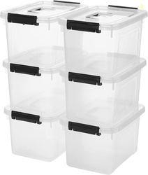 6 Quart Clear Storage Latch Box/Bins