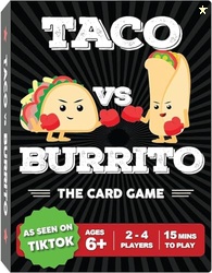TACO VS BURRITO - THE WILDLY POPULAR SURPRISINGLY STRATEGIC CARD GAME CREATED BY A 7 YEAR OLD - 5 WAYS TO PLAY - A FAMILY-FRIENDLY PARTY GAME FOR KIDS, TEENS & ADULTS