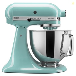 KitchenAid Artisan Series 5 Quart Tilt Head Stand Mixer with Pouring Shield KSM150PS, Aqua Sky