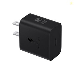 Samsung 25W Wall Charger Power Adapter, Cable Not Included, Super Fast Charging, Compact Design, Energy Efficient, Compatible with Galaxy and USB Type C Devices, Black
