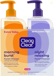 Clean & Clear 2-Pack Oil-Free Facial Cleansers with Citrus Scent