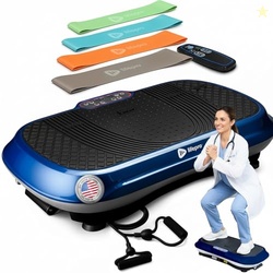 Lifepro Waver Vibration Plate Exercise Machine  High-Intensity Vibration for Muscle Activation, Full-Body Workout Vibrating Platform with Loop Bands, Fitness Equipment for Strength Toning & Fat Loss