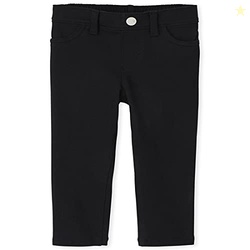 The Children's Place baby girls And Toddler Girl French Terry Jeggings Skort, Black, 18-24 Months US
