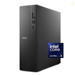 Dell Slim Desktop ECS1250 - Intel Core Ultra 5-225 Processor, Intel UHD Graphics, 16GB DDR5 5600MT/s Memory, 512GB M.2 SSD, 3.0 SD Card Reader, Wired Keyboard and Mouse, Basic Onsite Service