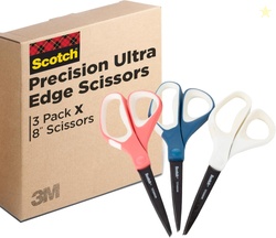 Scotch Brand Precision Ultra Edge Scissor, 3-Pack