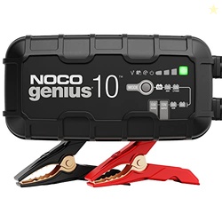 NOCO GENIUS10: 10A 6V/12V Smart Battery Charger  Automatic Maintainer, Trickle Charger & Desulfator with Overcharge Protection & Temperature Compensation  For Lead-Acid & Lithium Batteries