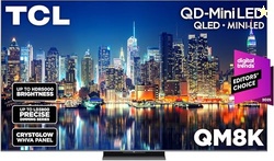 TCL 75 Inch Class QM8K Series | Mini LED QLED 4K HDR | 75QM8K, 2025 Model | 120HZ-144HZ Anti Reflective Wide Angle Screen Smart Google TV Dolby Atmos | Voice Remote Alexa Gaming Streaming Television