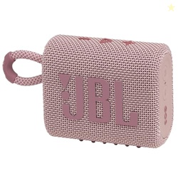 JBL Go 3 - Portable Mini Bluetooth Speaker, big audio and punchy bass, IP67 waterproof and dustproof, 5 hours of playtime, speaker for home, outdoor and travel (Pink)