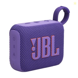 JBL Go 4 - Ultra-Portable, Waterproof and Dustproof Bluetooth Speaker, Big Pro Sound with Punchy bass, 7-Hour Built-in Battery, Made in Part with Recycled Materials (Purple)