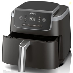 Ninja | Air Fryer | 4-in-1 Pro Air Fry, Roast, Reheat, Dehydrate | 5QT Capacity fits up to 4lbs of French Fries | 400F Max Temp | Nonstick Basket & Crisper Plate | 120V | Grey | AF141