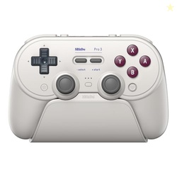 8BitDo Pro 3 Bluetooth Controller for Switch/Switch 2  TMR Joysticks, Swappable ABXY Buttons, Pro Back Buttons, Charging Dock, Hall Effect Triggers, for Windows, Apple, SteamOS, Android - G Classic