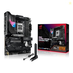 ASUS ROG STRIX X870E-E GAMING WIFI AMD AM5 X870 ATX MOTHERBOARD 18+2+2 POWER STAGES, DYNAMIC OC SWITCHER, CORE FLEX, DDR5 AEMP, WIFI 7, 5X M.2, PCIE 5.0, Q-RELEASE SLIM, USB4, AI OCING & NETWORKING