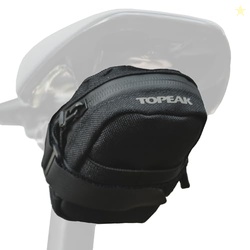 TOPEAK ELEMENTA SEATBAG XS  COMPACT UNDER-SADDLE BIKE TOOL BAG IN BLACK WITH ANTI-SLIP FABRIC, HOOK-AND-LOOP MOUNT & DURABLE 1000D POLYESTER  DISCREET 0.2 L STORAGE FOR TUBE & LEVERS