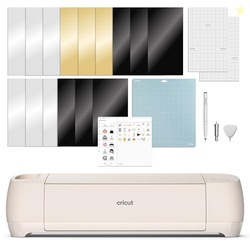 Cricut Explore 4 - Smart Cutting Machine (Seashell) | Digital Content Bundle - Includes Images in Design Space App
