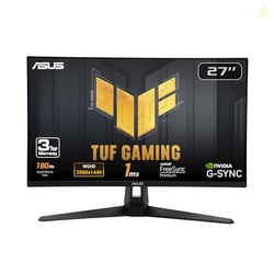 ASUS TUF Gaming 27 1440P HDR Monitor (VG27AQ3A)  QHD (2560 x 1440), 180Hz, 1ms, Fast IPS, 130% sRGB, Extreme Low Motion Blur Sync, Speakers, Freesync Premium, G-SYNC Compatible, HDMI, DisplayPort