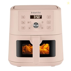 Instant Pot 4Qt VORTEX 6-in-1 Mini Air Fryer, Custom Program Options, Air Fry, Broil, Roast, Dehydrate, Bake, Reheat, Rosewater, 4 Quarts