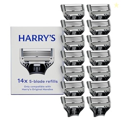 Harry's Original Razor Blades for Men - 14 Count - Premium Razor Blade Refill Cartridges - German Engineered
