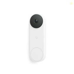 Google Nest Doorbell (Wired, 3rd Gen) - 2K Video and Gemini, Live View, Night Vision, 2-Way Audio - Works with Google Home - 2025 Model - Snow