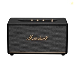 Marshall Stanmore III Bluetooth Home Speaker - Loud Stereo Sound with Bass and Treble Controls | Plug-in Powered | Record Player Compatible | RCA and 3.5 mm Aux Inputs - Black