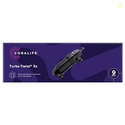 Coralife Aquarium Fish Tank Marine Salt Water Turbo-Twist UV Sterilizer 3X, For up to 125 Gallons