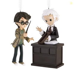 Hallmark Harry Potter and Garrick Ollivander Christmas Ornaments, Set of 2