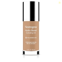 Neutrogena Hydro Boost Hydrating Tint Foundation Makeup for Dry Skin, with Hyaluronic Acid, Lightweight Oil-Free Water Gel, Non-Comedogenic, 60 Natural Beige 1.0 fl. oz