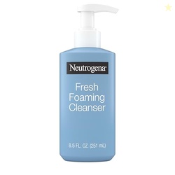Neutrogena Fresh Foaming Facial Cleanser, All-In-One Makeup Remover Face Wash for Nor-mal to Oily Skin Deeply Cleanses & Removes Waterproof Makeup, Soap-Free, Non-Comedogenic, 8.5 fl. oz