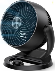 Dreo Fan for Bedroom, 12 Inches, 70ft Powerful Airflow, 28db Quiet Table Air Circulator Fans for Whole Room, 120 Adjustable Tilt, 3 Speeds, Desktop Fan for Home, Office, Kitchen