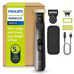 Norelco Philips OneBlade 360 Pro Face + Body, Hybrid Electric Beard Trimmer, Shaver and Bodygroomer, with 360 Blade Technology, Model QP6552/90