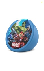 Amazon Echo Pop Kids (newest model), Designed for kids, with Alexa+ Early Access, parental controls, Includes 6 months of Amazon Kids+, Marvel's Avengers