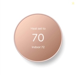Google Nest Thermostat - Smart Thermostat for Home - Programmable Wifi Thermostat - Sand