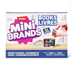 Mini Brands Books Advent Calendar by ZURU, Collectible Seasonal Toys for Girls, Boys, and Collectors