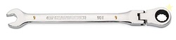 GEARWRENCH 9mm 4 Degree Swing Arch 12 Point Flex Head Ratcheting Combination Wrench - 86709