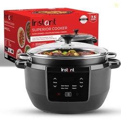 Instant Pot Superior Cooker 7.5QT Slow Cooker and Multicooker, 4-in-1 Functions, Sears/Saut, Slow Cooks/Roast, Steams and Warms, From The Makers of Instant Pot
