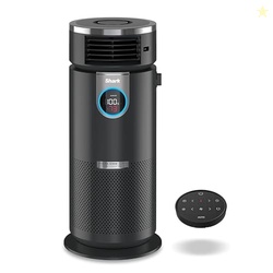 Shark HC451 3-in-1 Clean Sense Air Purifier, Heater & Fan, HEPA Filter, 500 Sq Ft, Oscillating, Small Room, Bedroom, Office, Captures 99.98% of Particles for Clean Air, Dust, Smoke & Allergens, Black