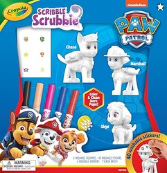 Crayola Scribble Scrubbie PAW Patrol Figurine Playset, Customizable PAW Patrol Toys & Gifts for Toddlers, Reusable Coloring Activity, Ages 3+