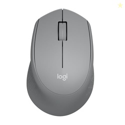Logitech M330 SILENT Wireless Mouse, 2.4GHz with USB Receiver, Optical Tracking, Quiet & Lightweight, Long Battery Life, for PC, Mac, Laptop, Chromebook - Grey