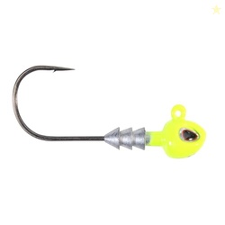 Berkley Fusion19 Hybrid Jighead, Chrome, Size 3/0 Hook, 3/16 oz, Sticky Sharp Hook Point, Conical Bait-Keeper, High-Def Details and Realistic 3D Eye