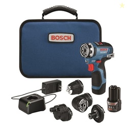 Bosch GSR12V-300FCB22 12V Max Drill/Driver with 5-In-1 Flexiclick System with (2) 2.0 Ah Batteries