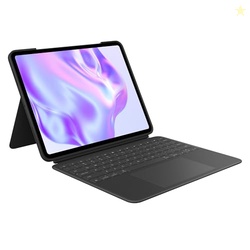 LOGITECH COMBO TOUCH IPAD PRO 13-INCH (M4 & M5)(2024 & 2025) KEYBOARD CASE - DETACHABLE BACKLIT KEYBOARD WITH KICKSTAND, COMFORTABLE TYPING, MULTI-USE MODE - MIDNIGHT BLACK