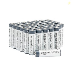 AMAZON BASICS 40-PACK AA ALKALINE INDUSTRIAL BATTERIES, 1.5 VOLT, 5-YEAR SHELF LIFE
