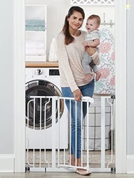 REGALO 38.5-INCH EXTRA WIDE BABY GATE  PRESSURE MOUNT BABY AND PET SAFETY GATE FOR BOTTOM OF STAIRS & DOORWAYS  TESTED AND TRUSTED, AMERICAN DESIGNED, AMERICAN OWNED
