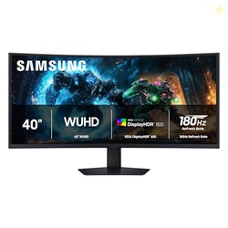 SAMSUNG 40 Odyssey G7 (G75F) WUHD Resolution, 180Hz, Curved Gaming Monitor, 1ms Response Time (GtG), VESA DisplayHDR 600, AMD FreeSync Premium Pro, LS40FG75DENXZA, 2025
