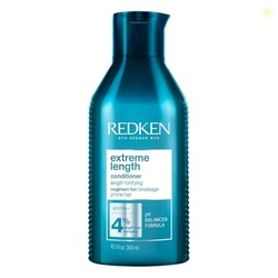 Redken Extreme Length Conditioner For Damaged Hair - Fortifies, Strengthens and Conditions Hair, Infused With Biotin & Castor Oil For Hair Growth, 10.1 Fl Oz