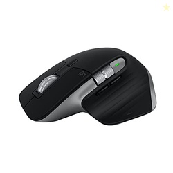 LOGITECH MX MASTER 3S FOR MAC - WIRELESS BLUETOOTH MOUSE WITH ULTRA-FAST SCROLLING, ERGO, 8K DPI, QUIET CLICKS, TRACK ON GLASS, CUSTOMIZATION, USB-C, APPLE, IPAD - SPACE GREY