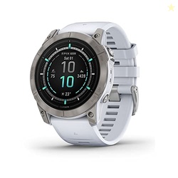 Garmin epix Pro (Gen 2) Sapphire Edition, 51mm, High Performance Smartwatch, Advanced Training Technology, Built-in Flashlight, Whitestone