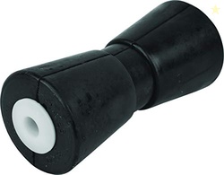 Attwood 11215-1 Heavy Duty Boat Trailer Roller, Rubber Shaft Keel, Black, 7.5-Inch x 5/8-Inch