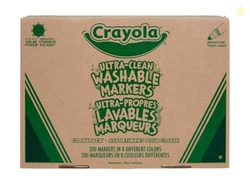Crayola Broad Line Washable Markers - 200ct, Bulk Markers for Kids, 8 Assorted Colors, School Classroom Arts & Crafts Supplies for Teachers, Ages 3, 4, 5